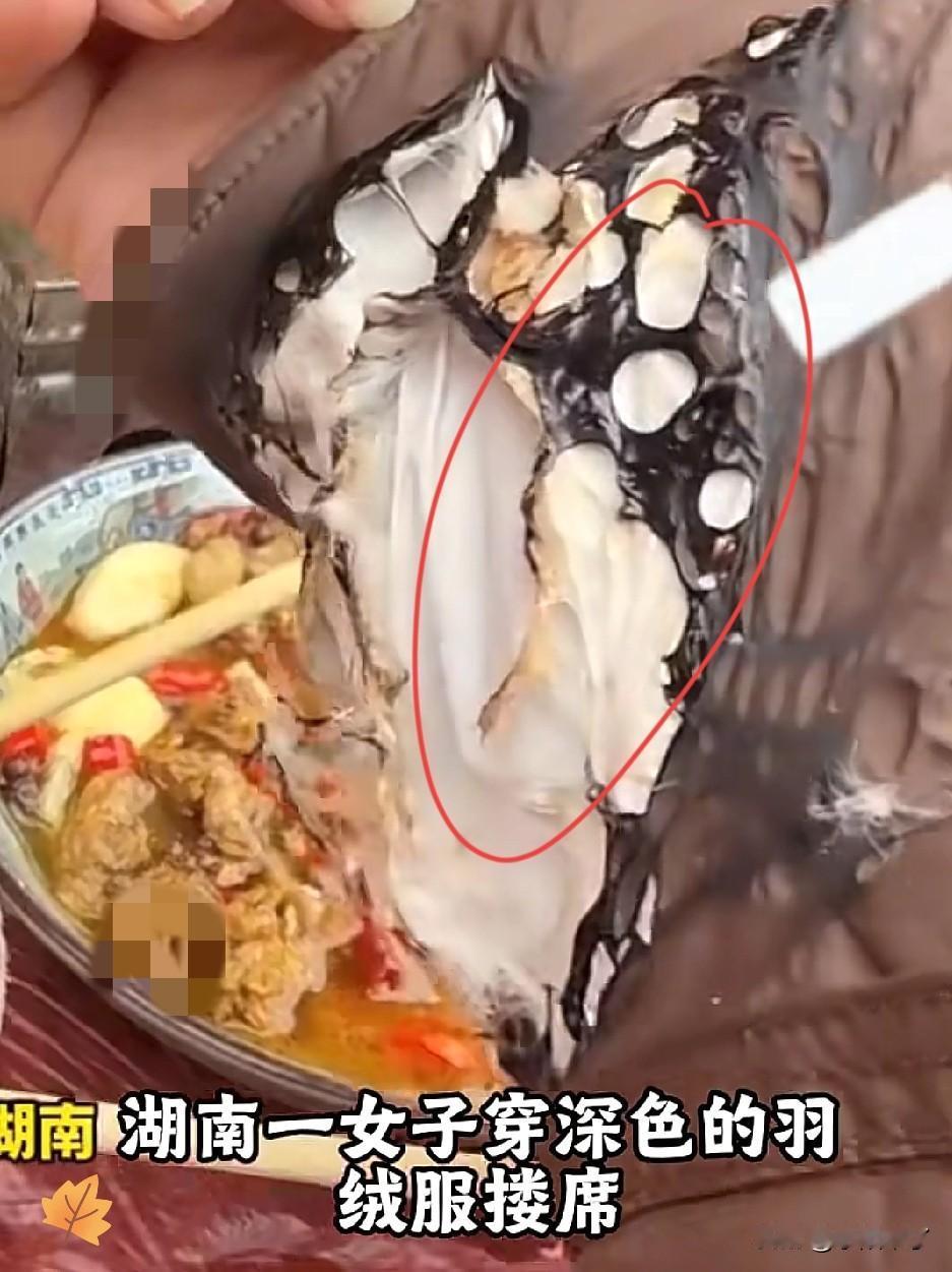 “这顿席吃的太贵了！”湖南湘西，一女子穿着一千多的羽绒服去吃席，没成想，刚抬手给