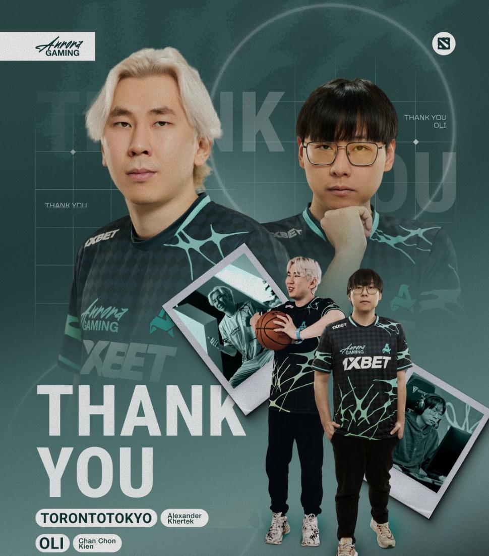 Aurora官宣队伍三、五号位TORONTOTOKYO和Oli离队，老东京决定暂