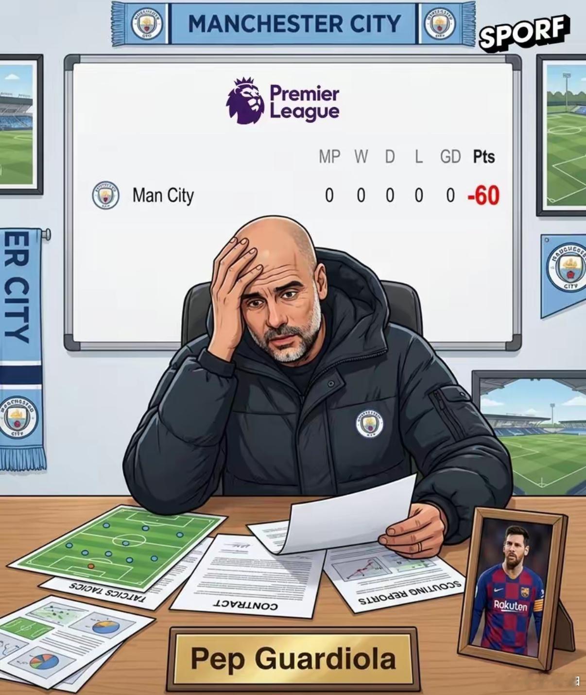 开局-60分，你们想象吗？如果真的扣这么多分，曼城就别玩了，直接去英冠报到好了。