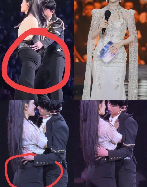 谢娜用一条黑裤子，撕开了内娱女星的“完美”假面！当别的女星在跨年晚会上争奇斗艳