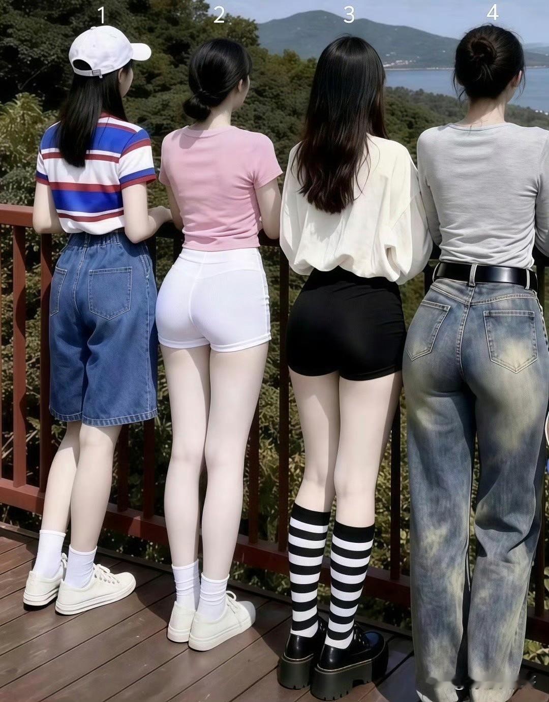 休闲，性感、学院、常规，一个人上演四种穿搭，每种类型都有各自的风格，你最喜欢哪一