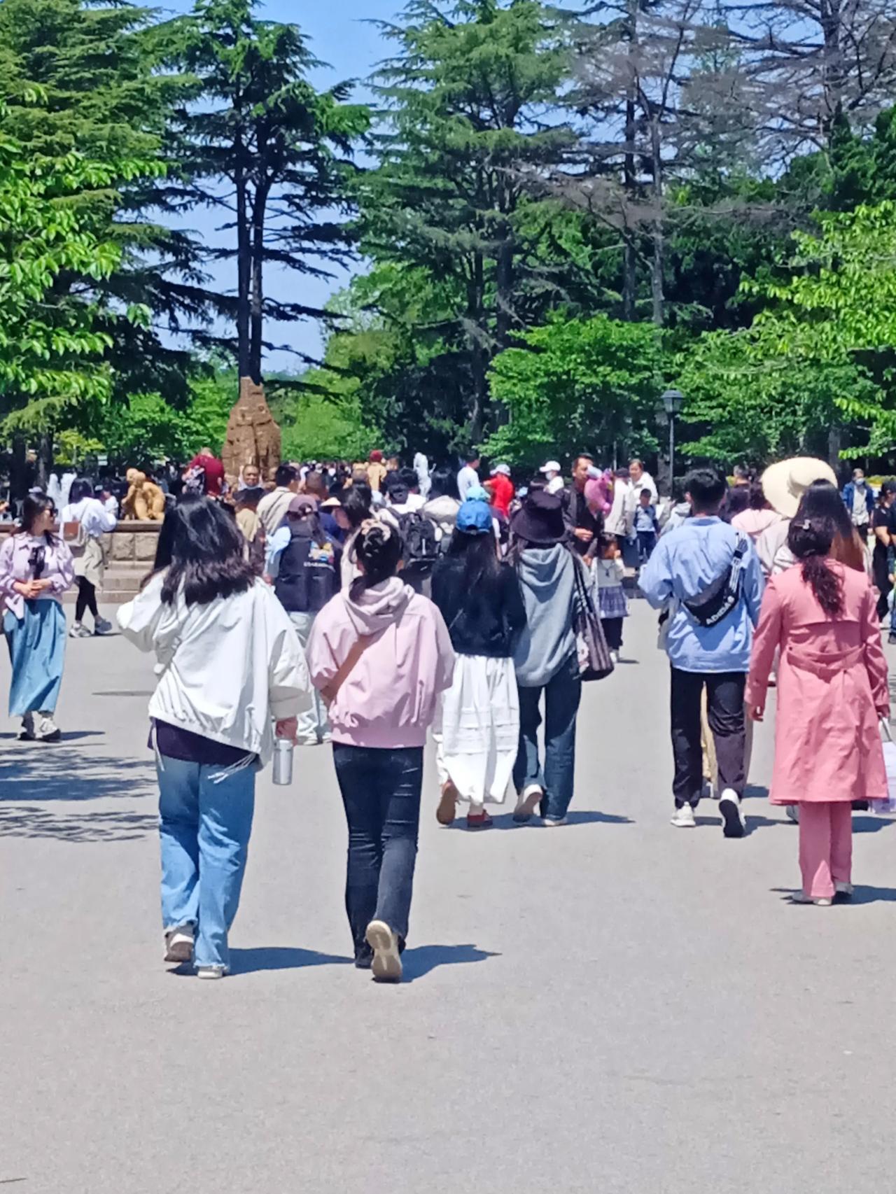 五一节逛逛公园和海边去在家闲了两天没出门，今是五一节，不管景区游人多不多了，