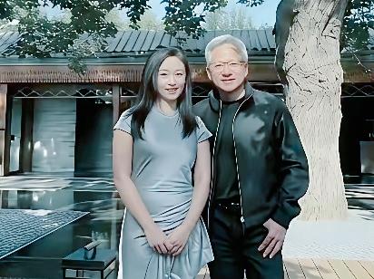 在北京四合院，与华人首富黄仁勋合影的这位妹纸是谁?我猜她肯定非富即贵，社会地位非