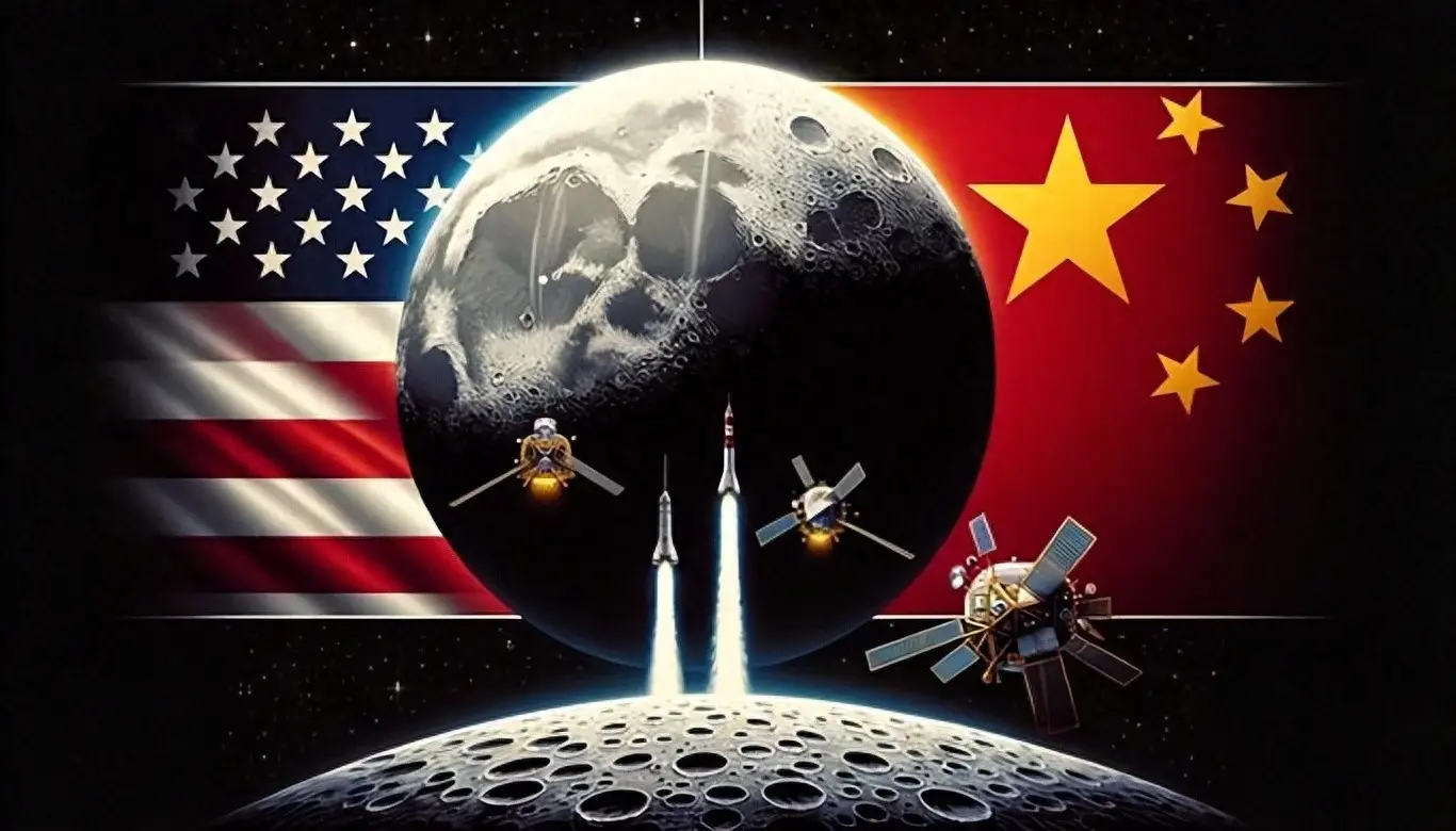 美媒称中国登月动作加快是希望“太空称霸”，美国人输不起和中国人的这场较量，要是慢