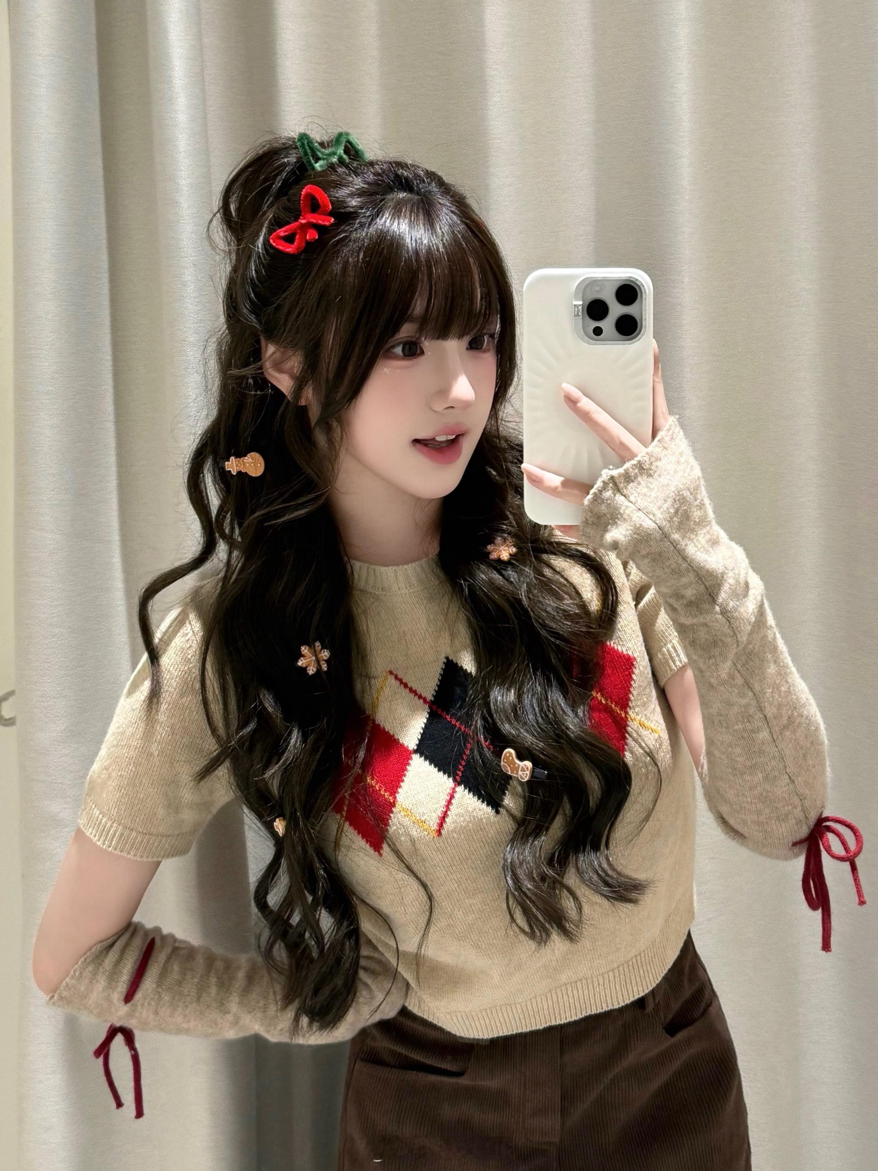 喜欢这个半扎发！​​​