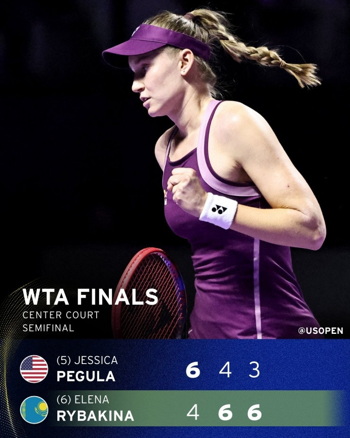 首进年终决赛! 莱巴金娜2-1逆转佩古拉, 集齐巡回赛所有级别决赛