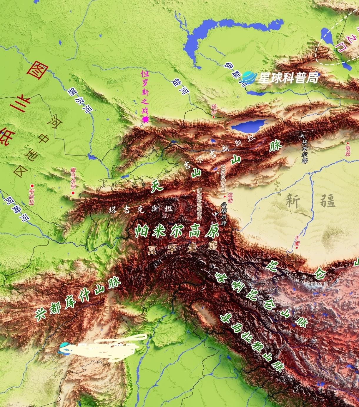 阻挡中国与西方文明交流的障碍，就是这块地方！中国西边，横着一块地球上最厚的地