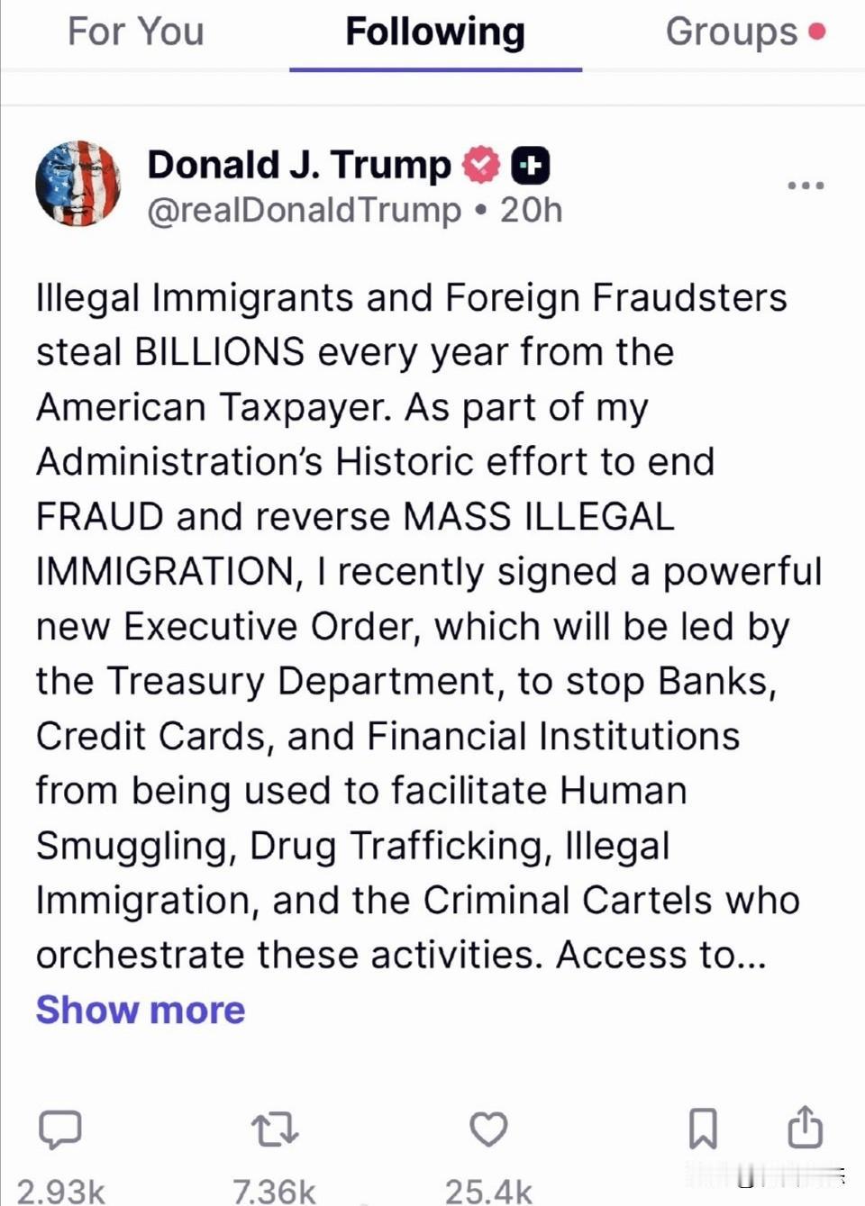 美国政府近期宣布了一项针对非法移民的新举措，核心是从金融体系入手进行打击。美