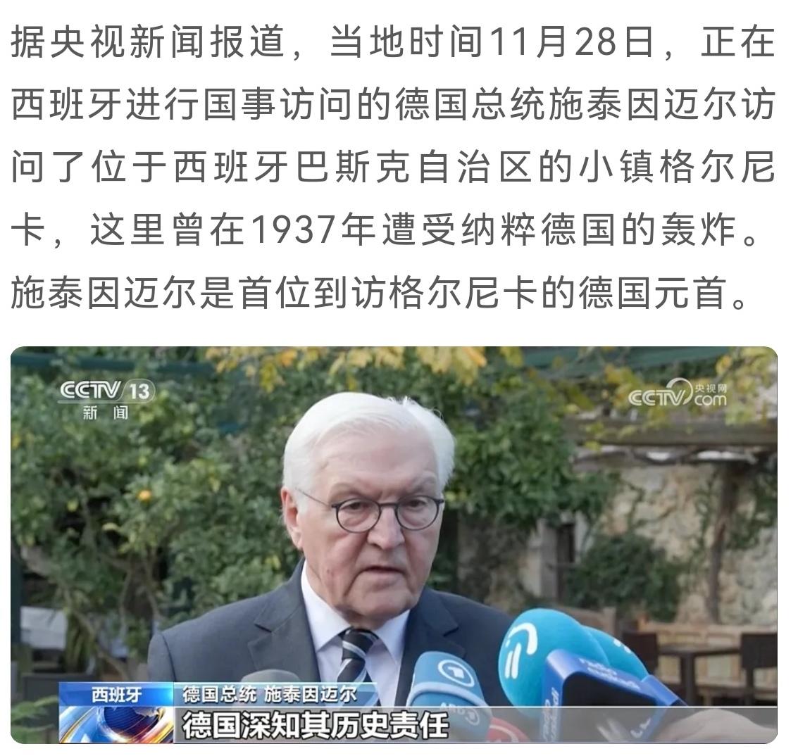德国总统的神助攻，在中方火力全开批判高市早苗错误言论的时候，德国总统施泰因迈尔送