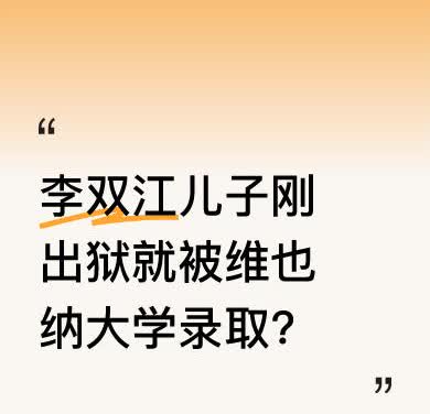近日看到消息，李双江儿子刚出来不久，竟在其安排下被维也纳艺术大学录取。在内地，像