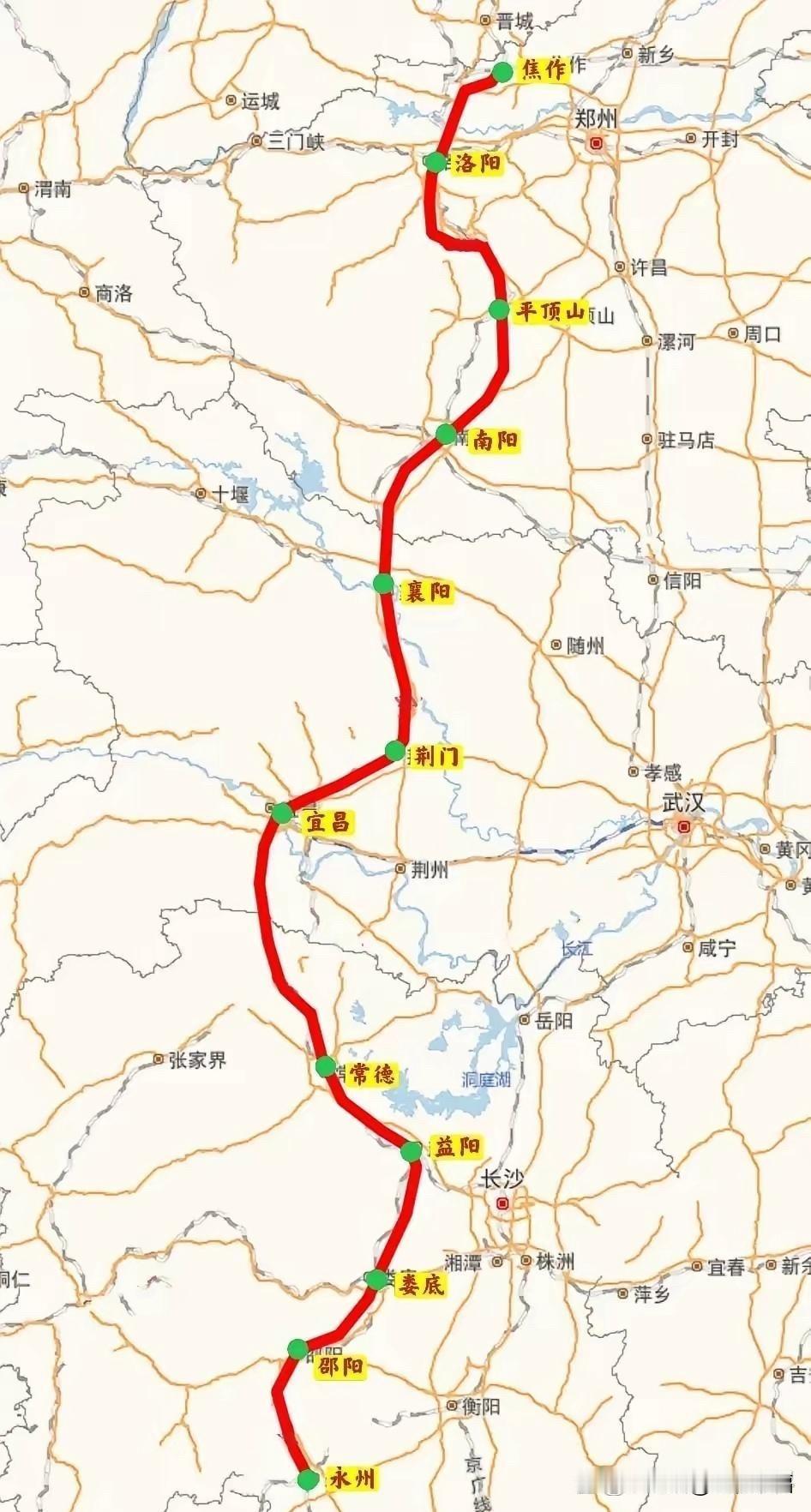 根据湖南十五五规划显示，呼南高铁在湖南的主通道还是常德-益阳-娄底-邵阳-永州段