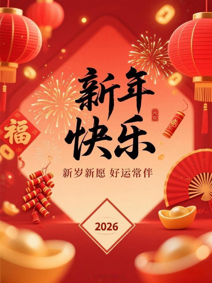 2026跨年新的一年已经到来，感谢新老朋友在过去日子里一路的陪伴和支持！祝我们