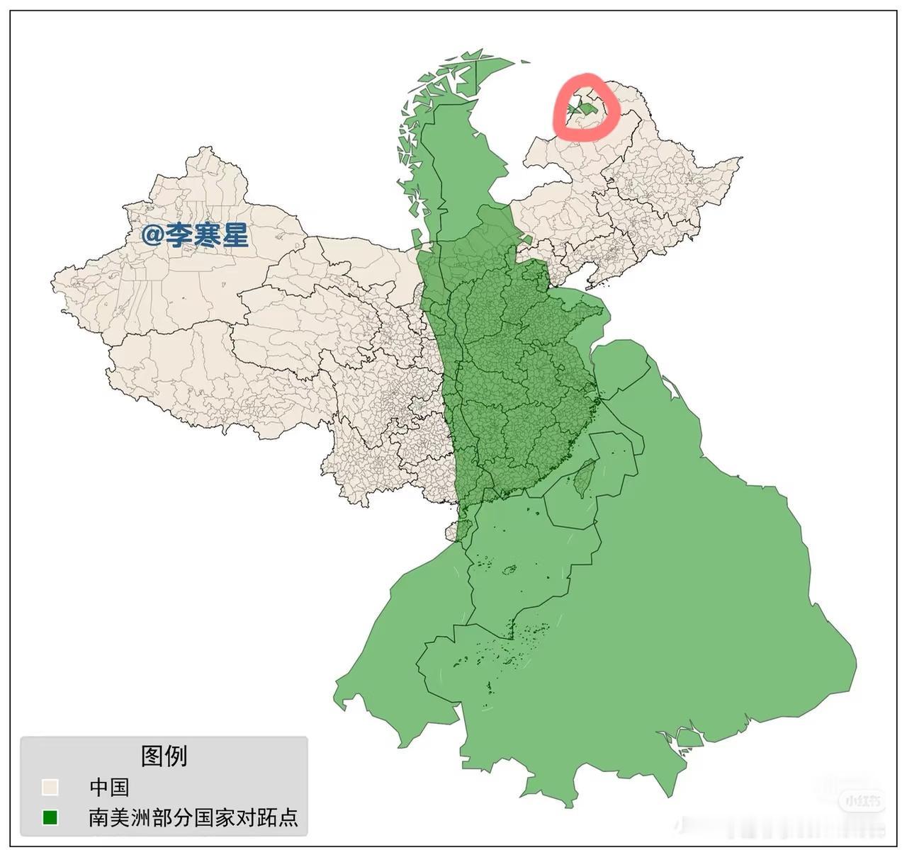 天津的对跖点竟然也是沿海地区，海岸线都严丝合缝[捂脸哭]