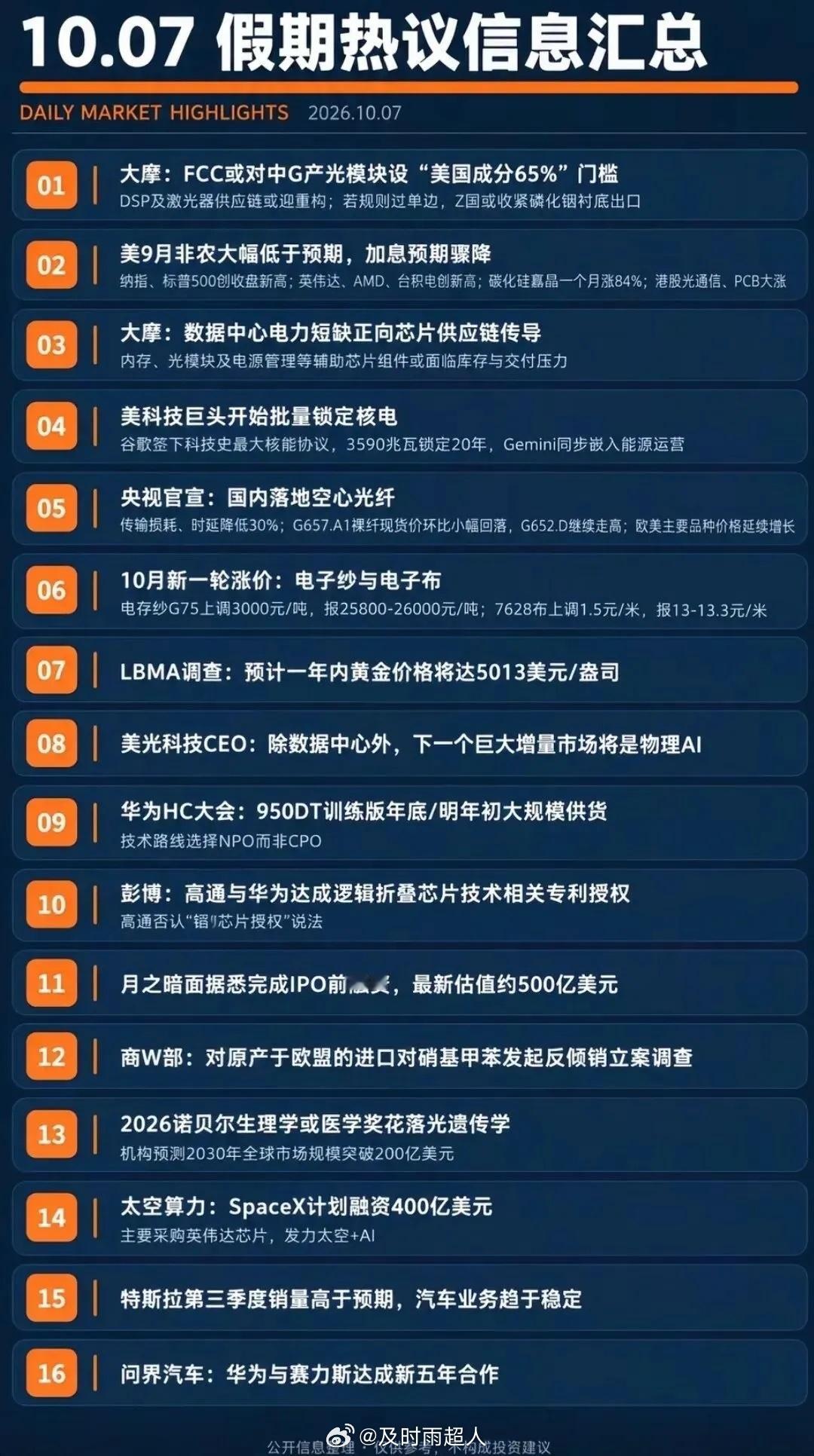 长假炸出一堆重磅消息！重点关注医药疫苗概念+核电概念+地产概念+光通信概念等等。国庆假期不平静，海内