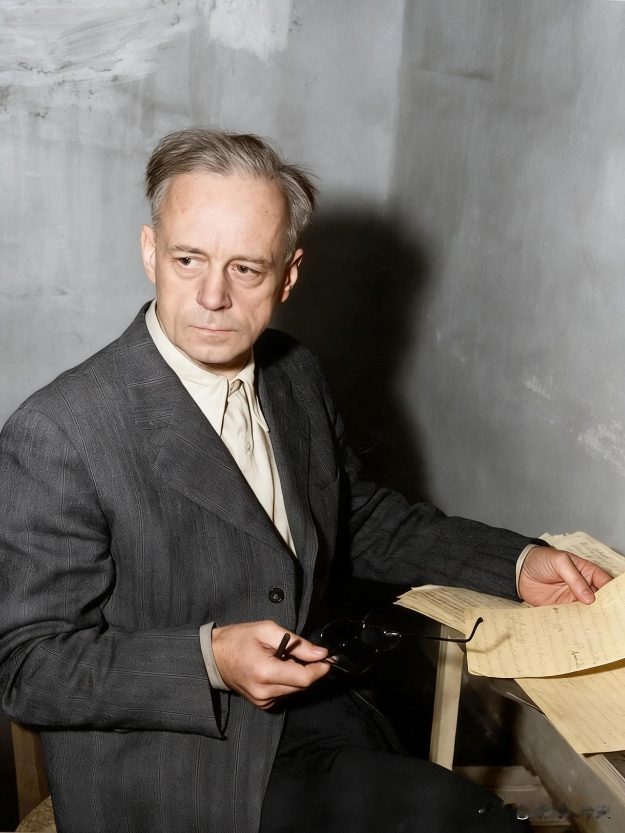 1945年11月26日，纽伦堡监狱，前纳粹德国外交部长约阿希姆·冯·里宾特洛甫。