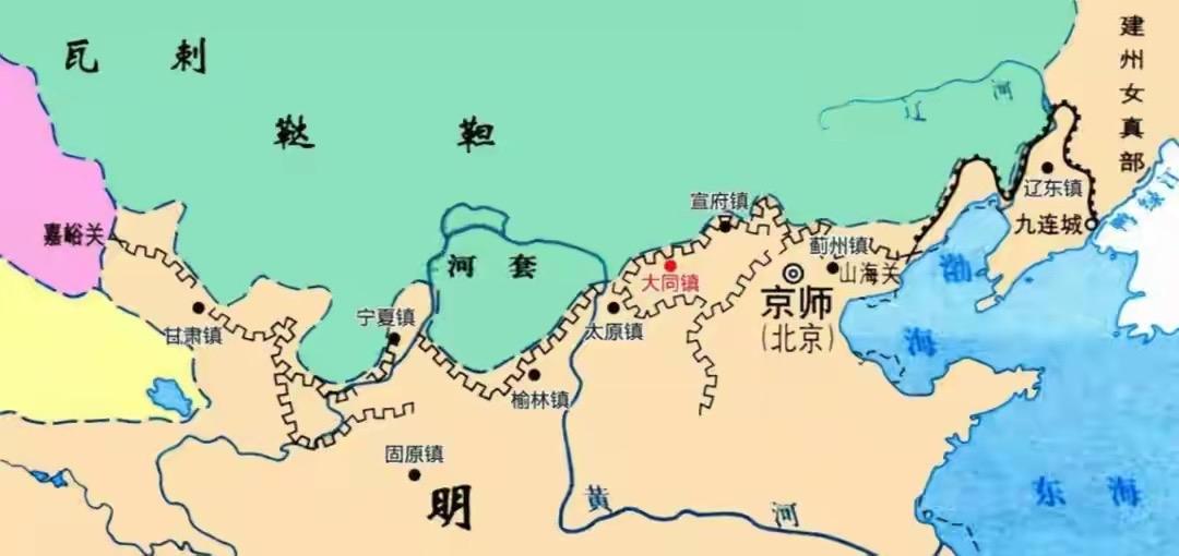 大同镇七十二城堡，不要要瞎扯朔州；朔州应州浑源州在清朝也都是散州，管不了县，顶多