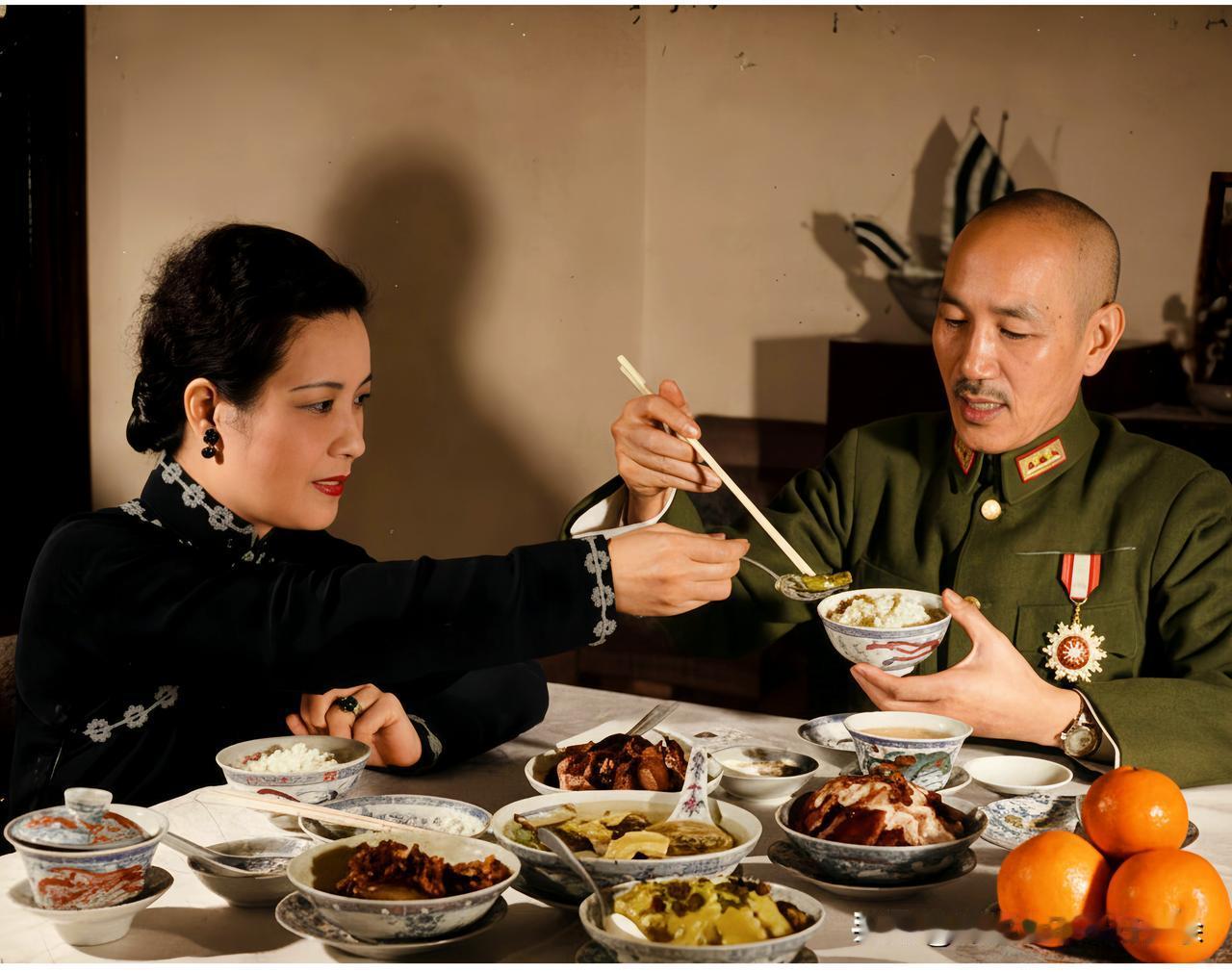 这便是真实的蒋中正与宋美龄，大家都来看看吧！这绝非演戏，也绝非剧照，确是蒋中正和
