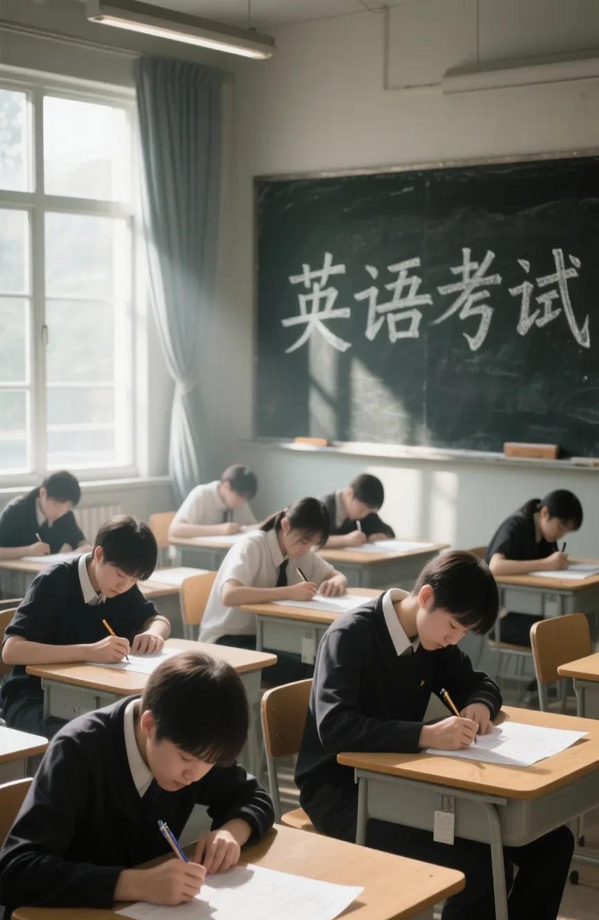 昨天晚上，儿子打电话回来说了一个消息。我听了以后，心里一紧。儿子的英语一直挺好