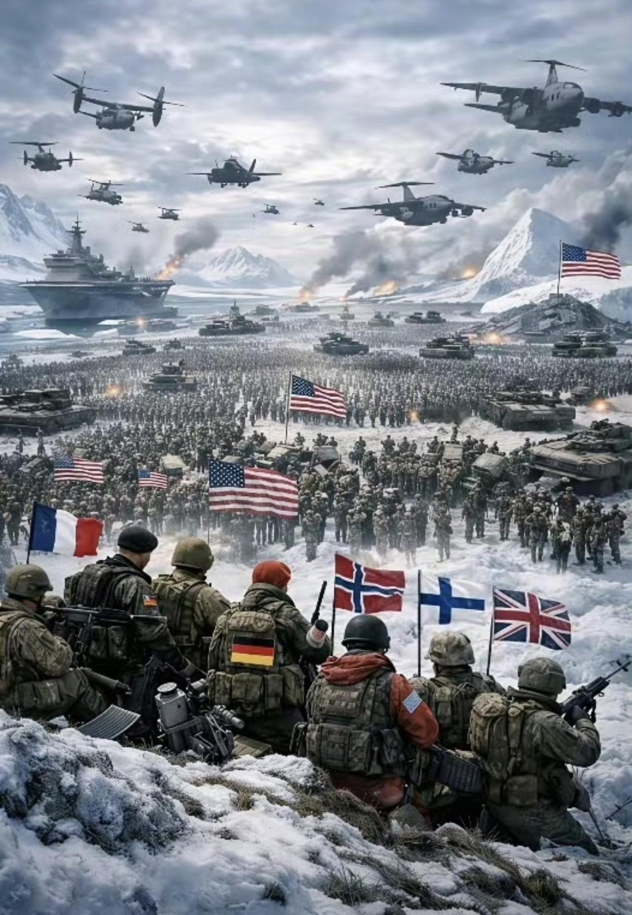 哈哈哈哈，这是哪位大神做的神图啊——欧洲八国联军，抵抗美国入侵！咱就说你们作