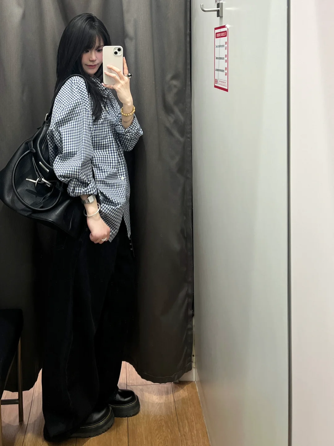 优衣库穿搭这块😭爱上格子衬衫就是我的宿命