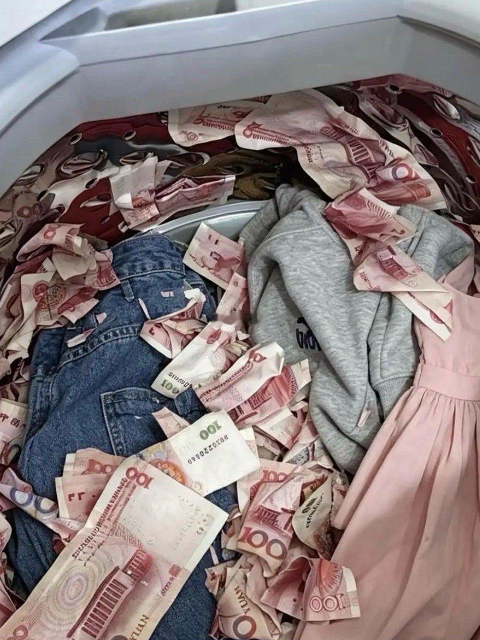 自己在家洗衣服没注意成这样了谁能帮我补救一下😭