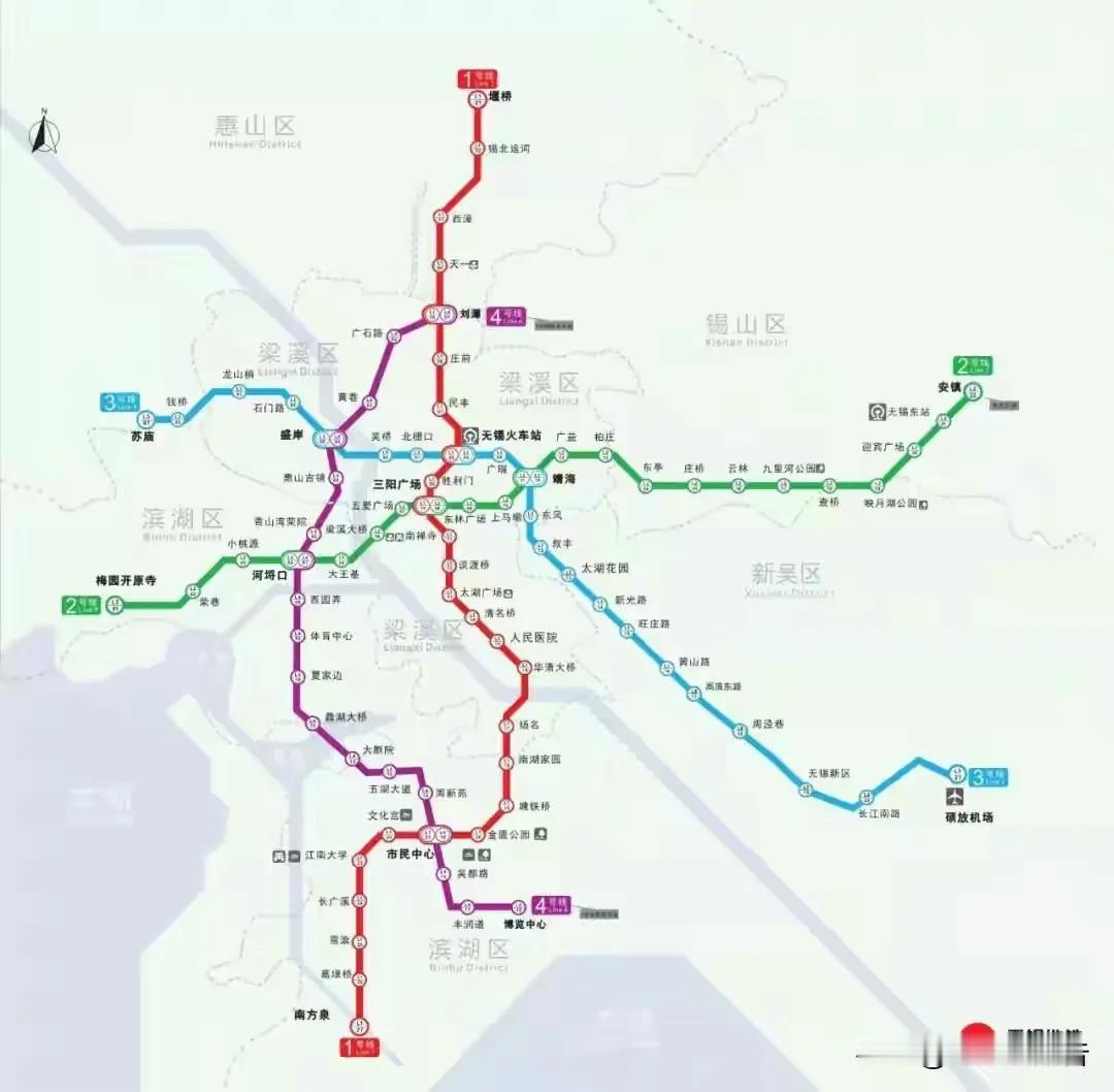 无锡地铁四号线北延工程目前尚处于前期线路构思。无锡地铁建设第