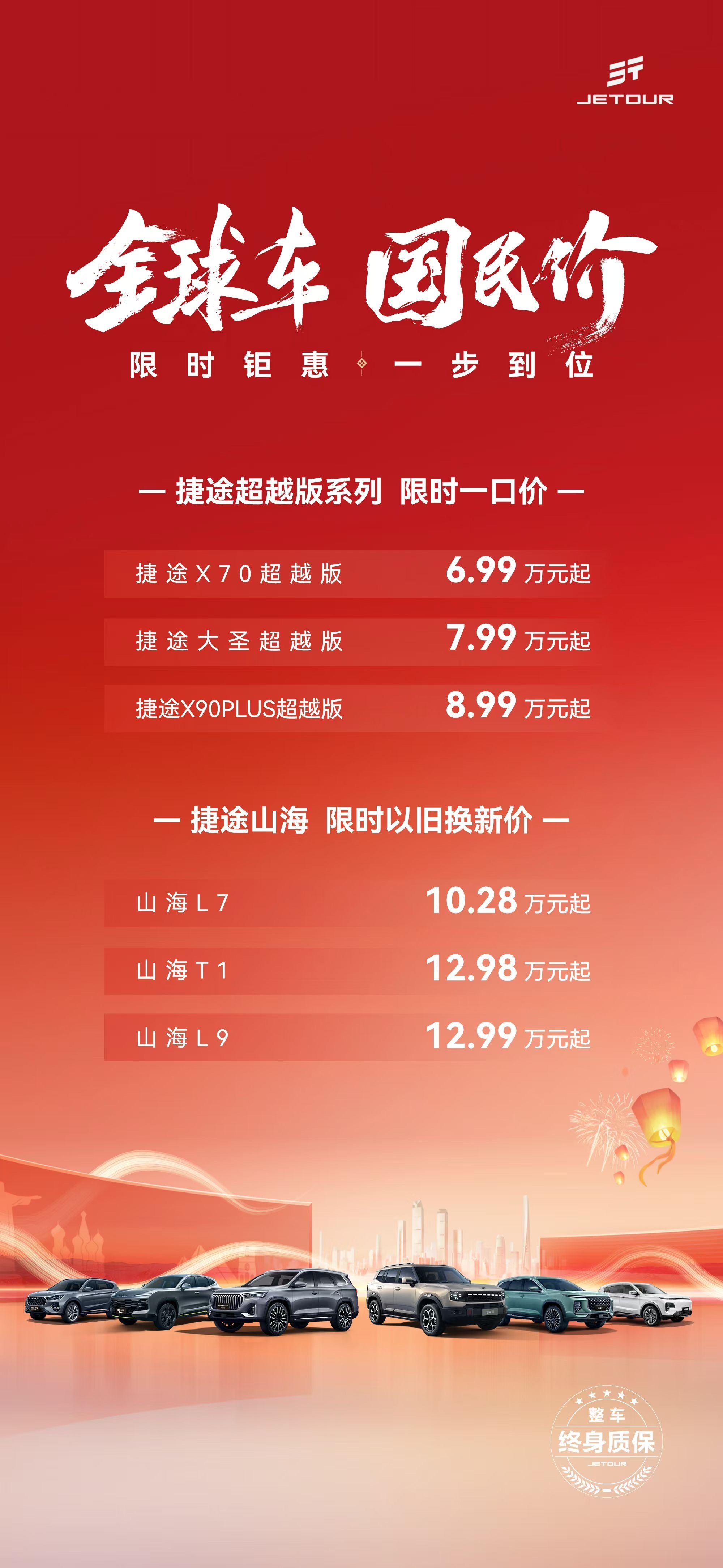 捷途汽车这个价格，很有吸引力啊！捷途超越版限时一口价6.99万元起捷途山海以