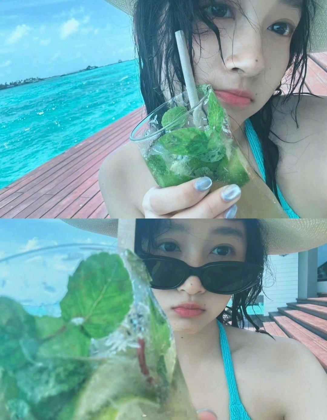 关晓彤ins更新晓彤你美！！比例好绝​​​