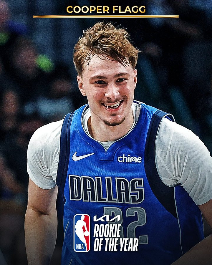 弗拉格当选最佳新秀弗拉格比肩新秀乔丹NBA官方宣布，弗拉格当选2025-26赛