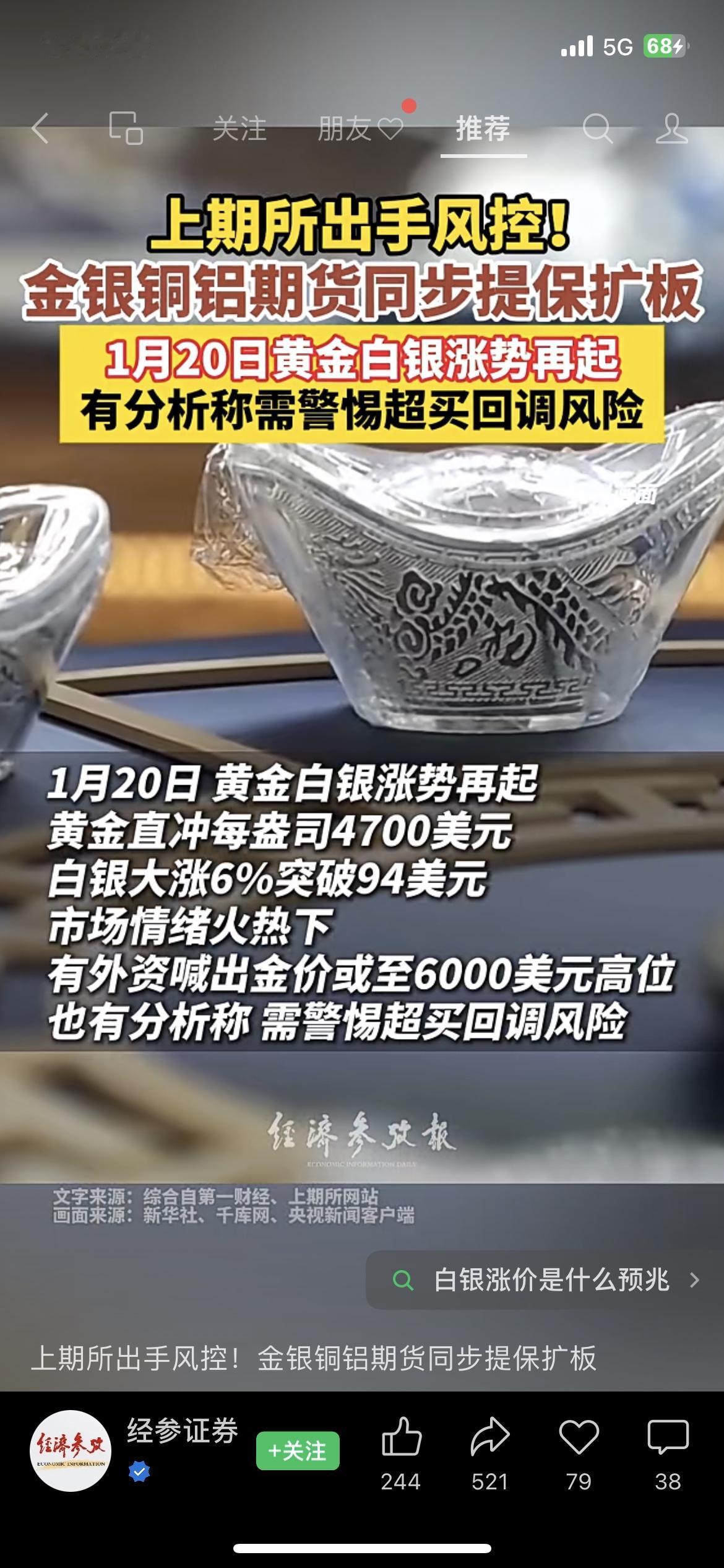 黄金暴涨+上期所提保扩板黄金飙破4700美元！金饰变现血亏20%！上期所连夜
