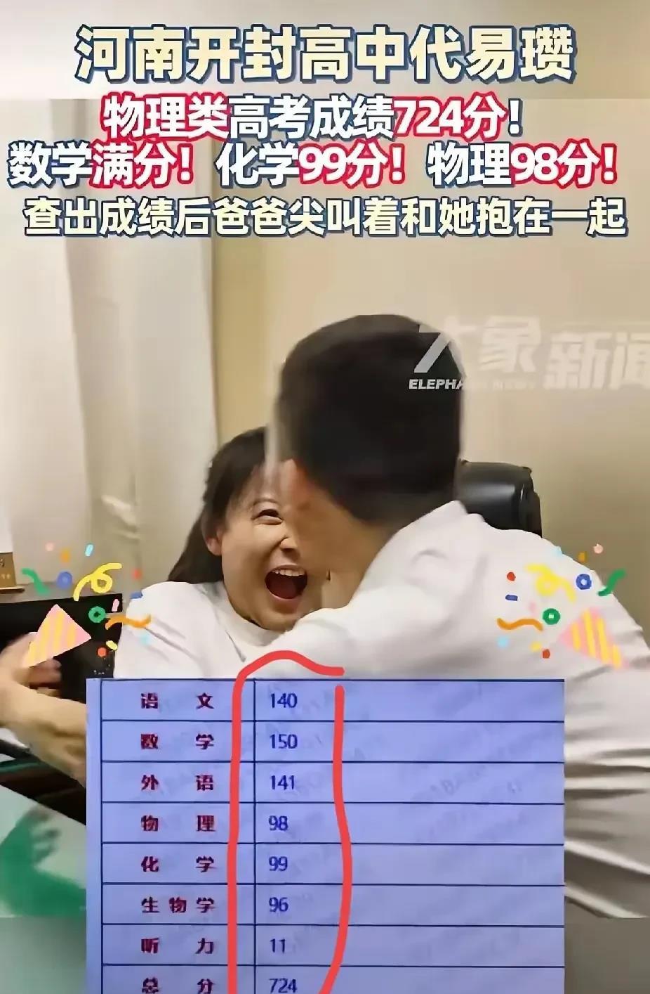 河南今年的物理类高考状元：代易瓒，简直就是满级人类，实在是太强了！数满分150