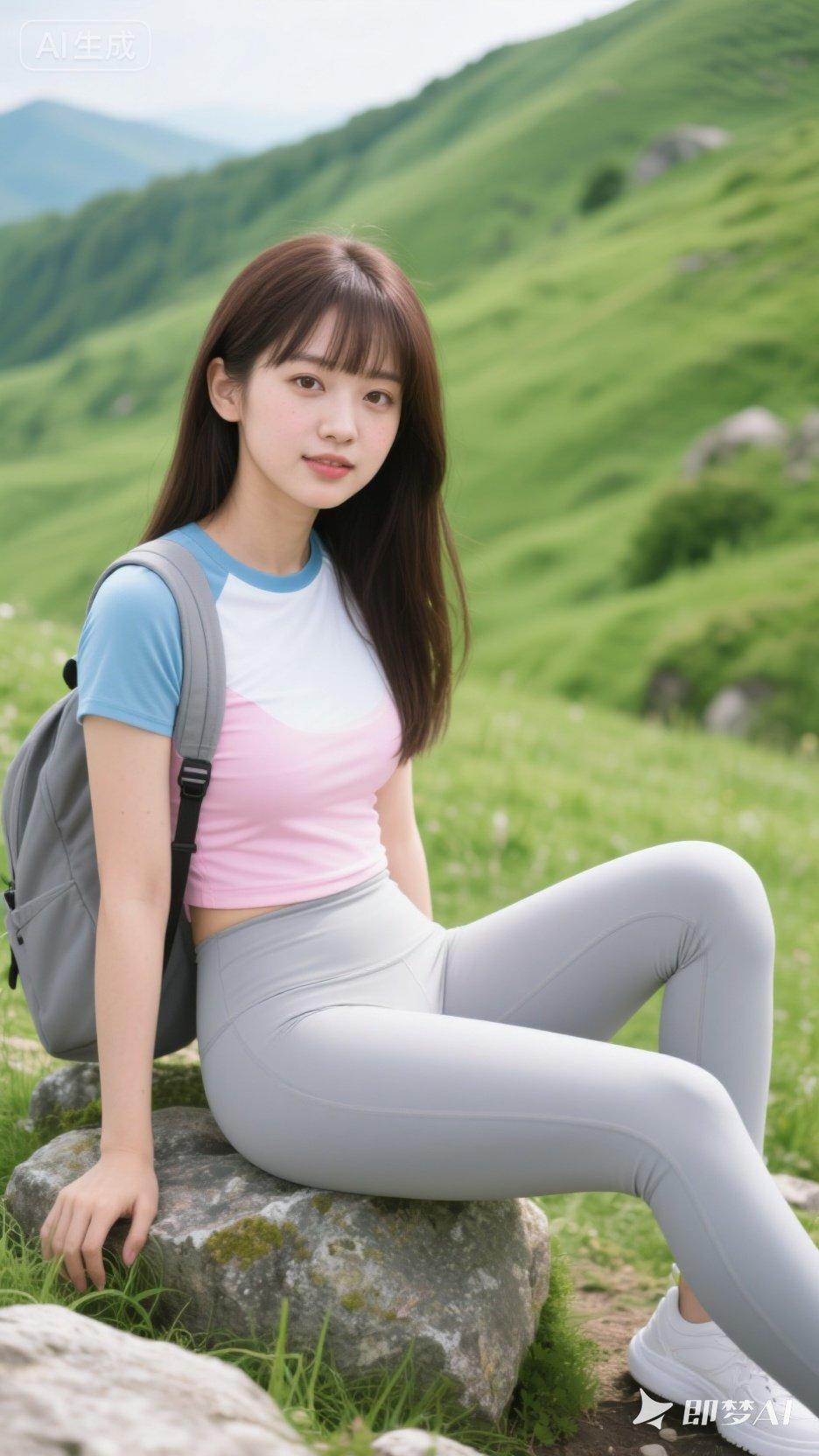 山野间的小憩，青春的气息扑面而来！🌿💕
