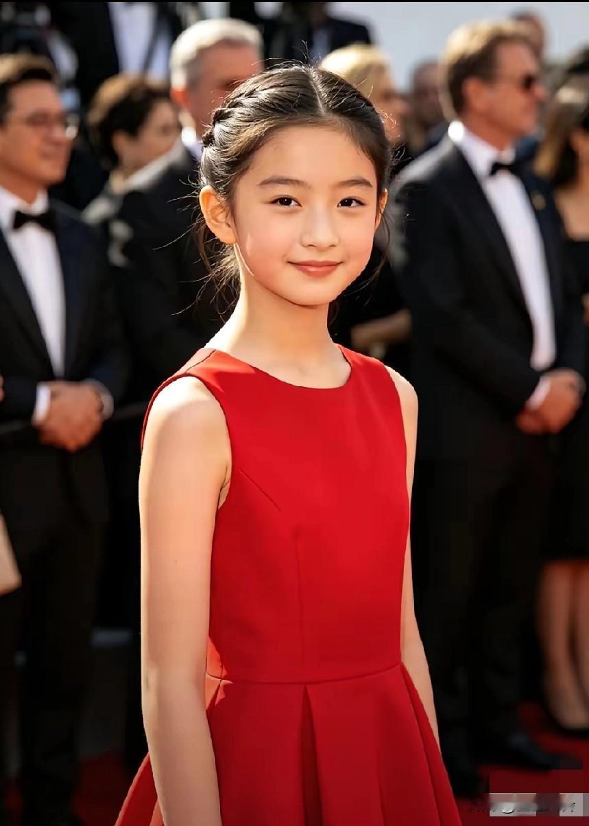 这红衣女孩，典型的中国美，大方从容自信，优雅大方自信，复合东方女性的特点！在北