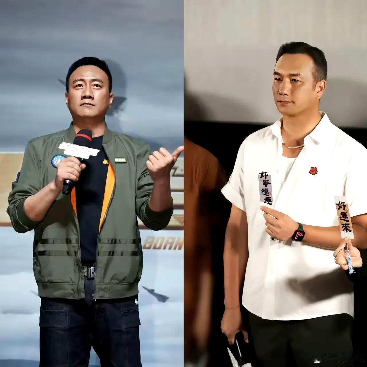 不觉得他俩很像吗？左边胡军，右边黄觉一个58岁，一个51，一个北京，一个南
