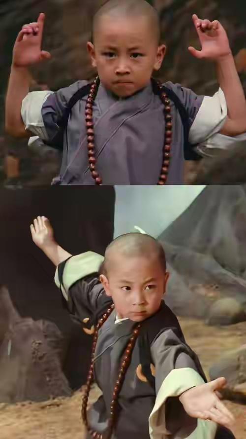 小时候的释小龙，太萌了，奶凶奶凶的，拍电影功夫招式干净利落。如今38岁了，阳刚