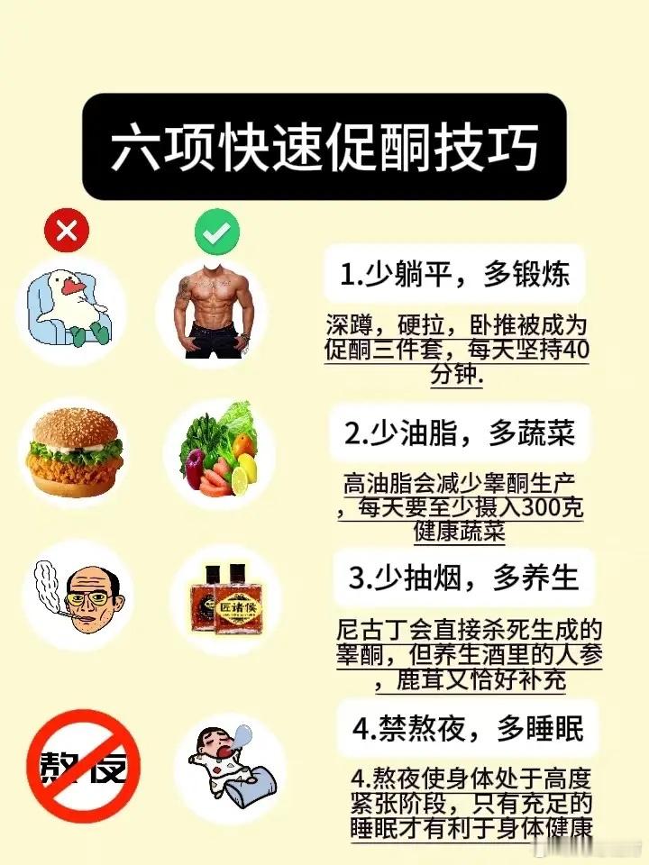 男人精力直线下滑，多半是睾酮产生直线下滑！4个技巧帮你回到20岁！1.早睡不熬