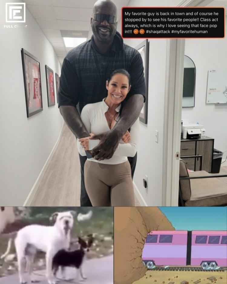 一位有夫之妇MoniqueMartin在社媒晒出一张图片，她和奥尼尔热情相拥。