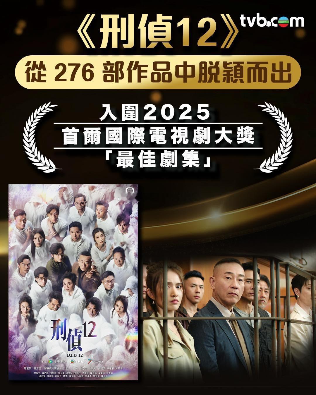 《刑侦12》入围2025首尔国际电视剧大奖「最佳剧集」​​​