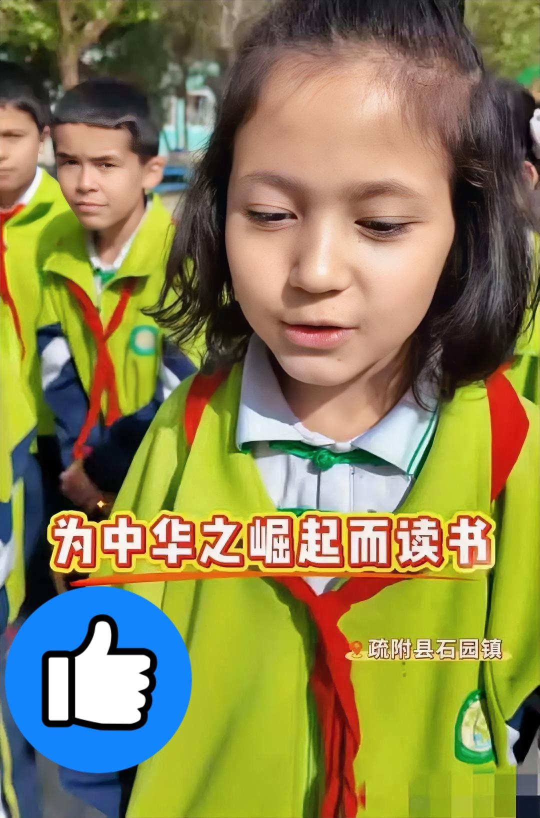 近日，一则采访内容冲上了热搜，小女孩的回答更是振聋发聩。记者在新疆疏附县石园镇