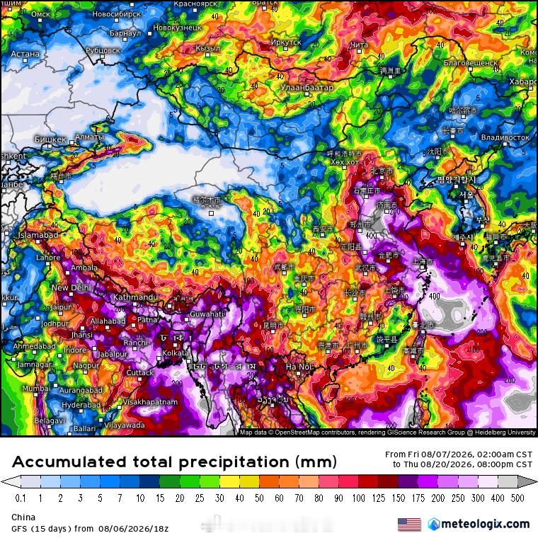 【南北方都要高度警惕台风强降雨】台风在登陆浙江后，由于移动速度慢，可能会在华东地