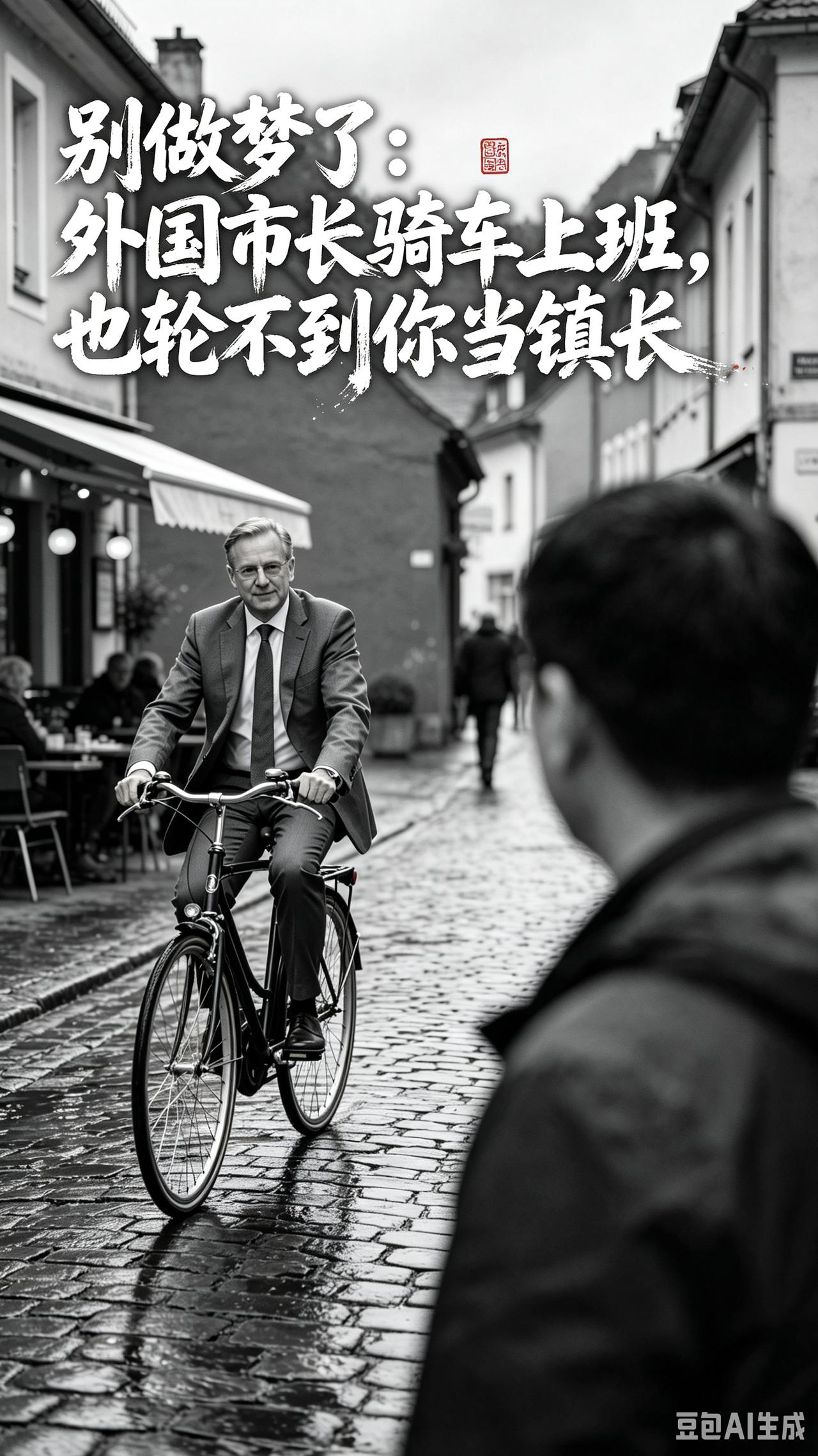 别做梦了：外国市长骑车上班，也轮不到你当镇长很多人常说起在北欧或国外的见闻，