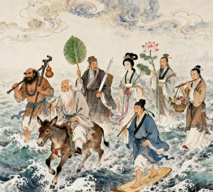 八仙过海，为啥要过海，不过海会怎样！1、原始起因：赴蟠桃盛会返程，顺路过海
