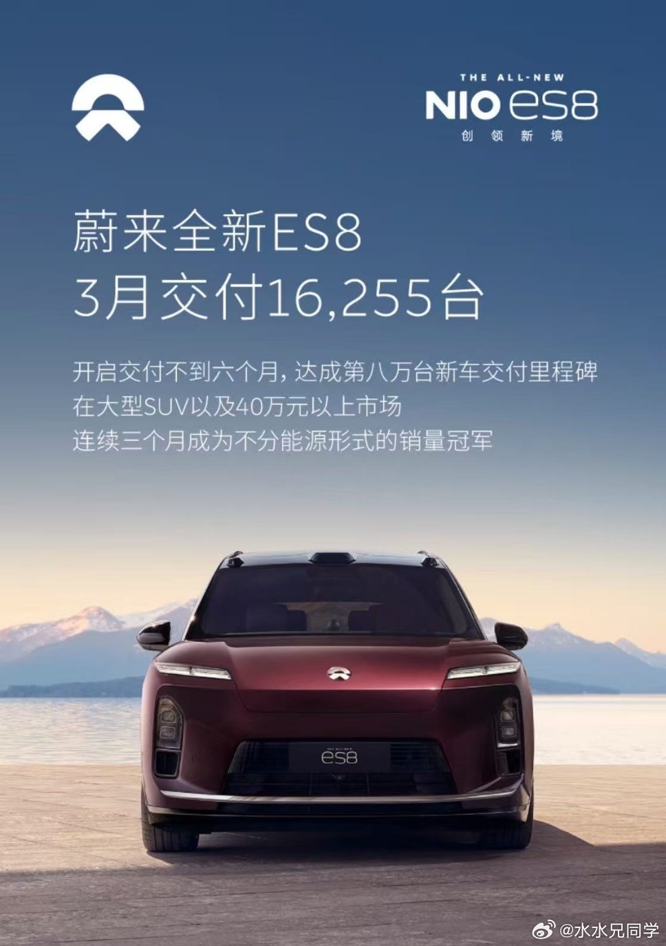 有些人提到ES8的销量，就说你baas等于降价。别忘了蔚来可是收的40万以上全款