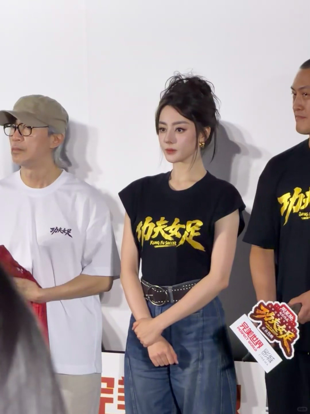 迪丽热巴生图直出的神，功夫女足路演完全美神降临