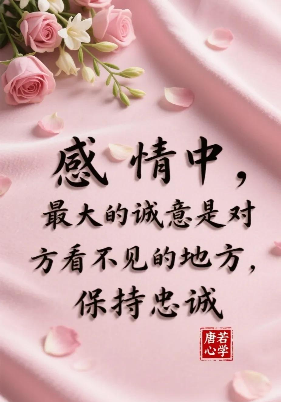 有没有发现，感情里最大的诚意，不是甜言蜜语，而是在对方“看不见”的地方保持忠诚。