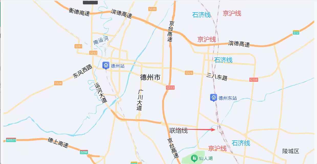 德州东站的遗憾，沧州西到石家庄两次经过德州东。在德州铁路发展