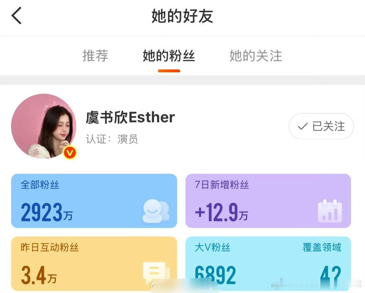 虞书欣7天掉粉72万虞书欣这事儿怎么这么久！虞书欣赵露思王鹤棣这三家粉丝都在这个