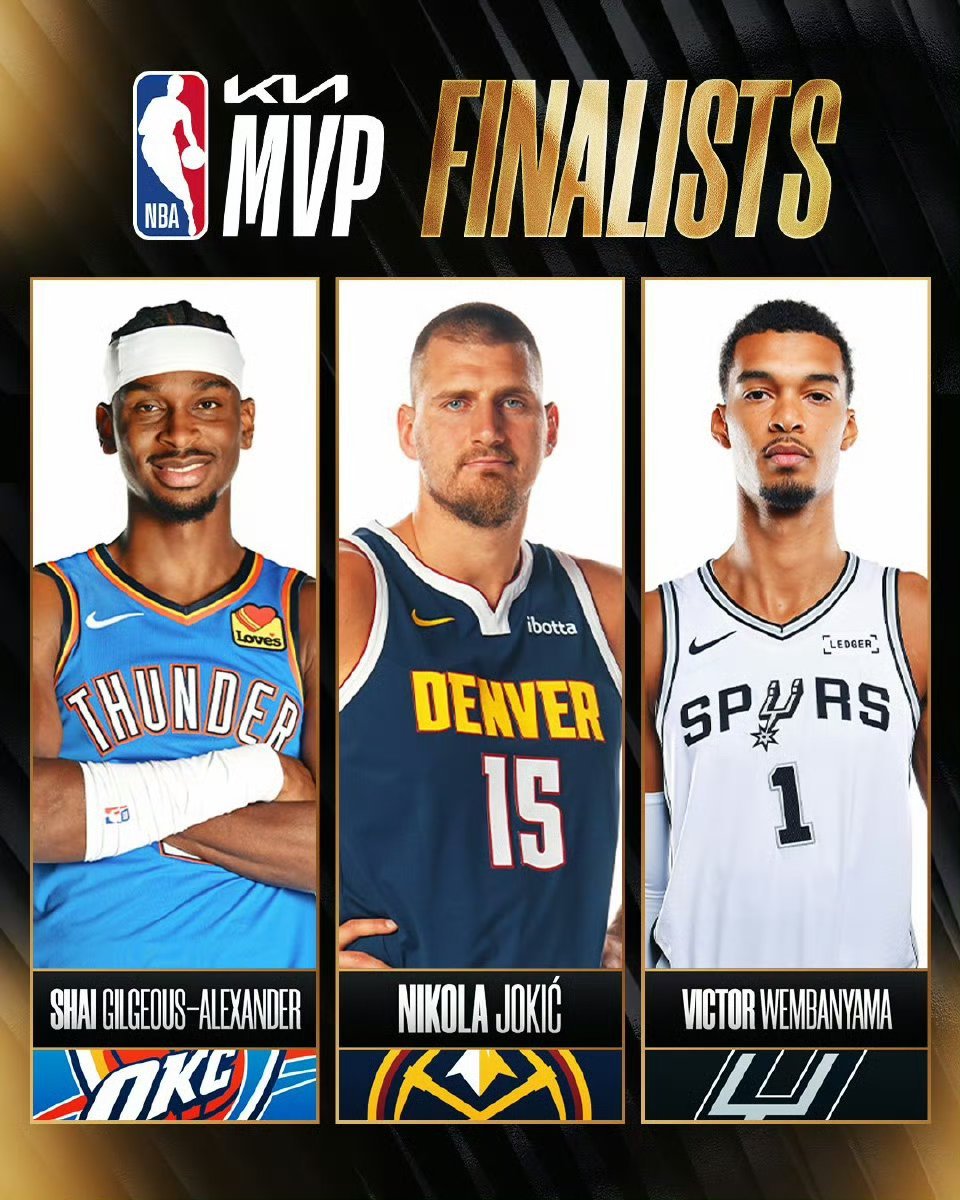 NBA公布MVP候选名单后浪来席！文班入选Mvp和Dpoy最终候选人！进步最快球
