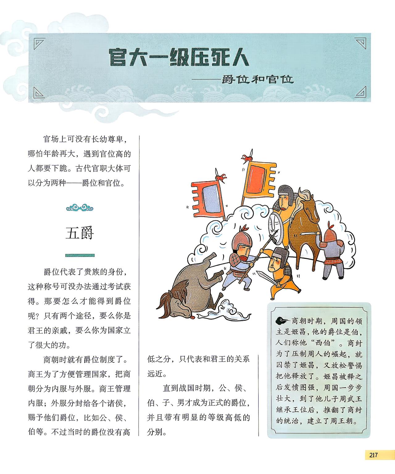 官大一级压死人，古代官职大体分为两种——爵位和官位。今天了解下五爵、三公九卿、三