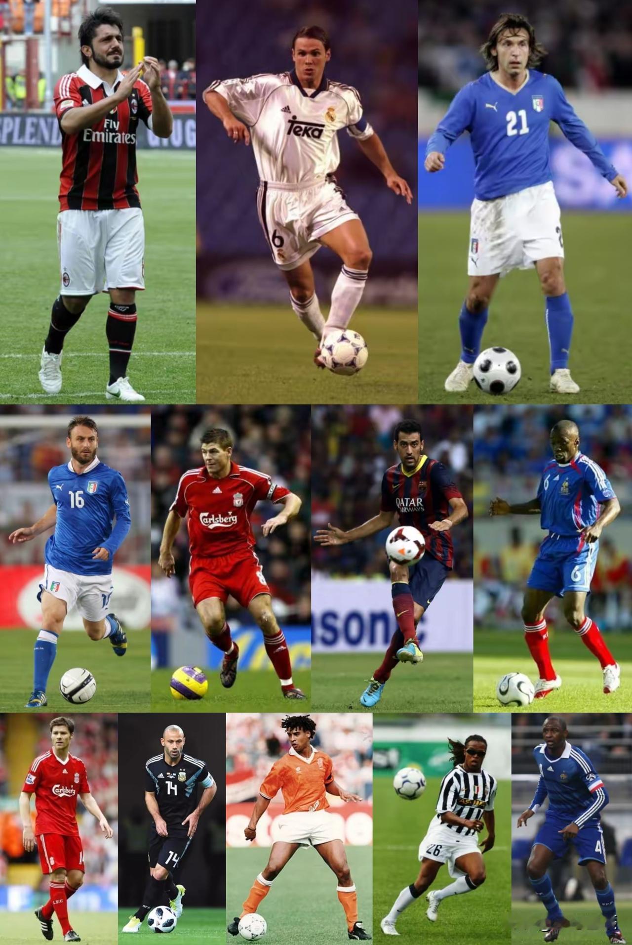 如果你的球队实行双后腰战术，你会在下面十二位中选谁和谁？加图索：防守S、力量